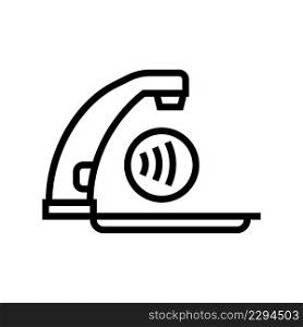 faucet contactless line icon vector. faucet contactless sign. isolated contour symbol black illustration. faucet contactless line icon vector illustration