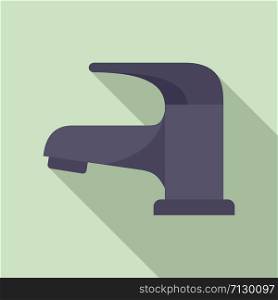 Faucet equipment icon. Flat illustration of faucet equipment vector icon for web design. Faucet equipment icon, flat style