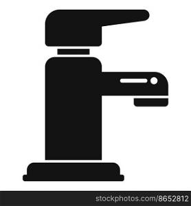Faucet icon simple vector. Water pipe. Service plumber. Faucet icon simple vector. Water pipe