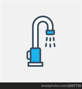 faucet icon vector filled color