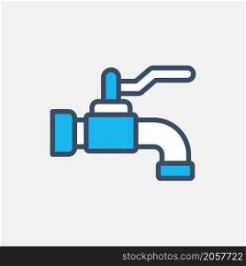 faucet icon vector filled style