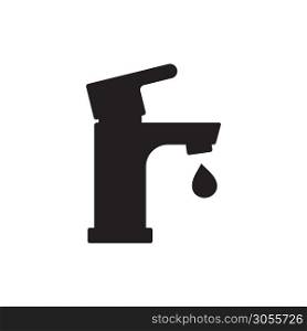 faucet icon vector logo template in trendy flat style