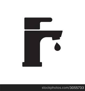 faucet icon vector logo template in trendy flat style