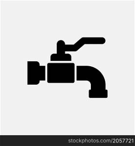 faucet icon vector solid style