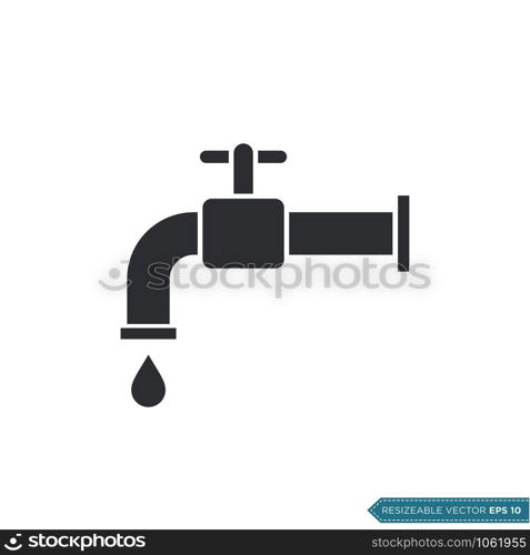 Faucet Icon Vector Template Illustration Design