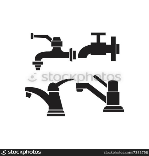 Faucet isolated on white background