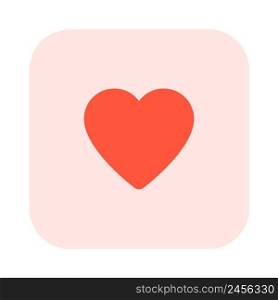 Favorite heart shape for bookmarking prefered content