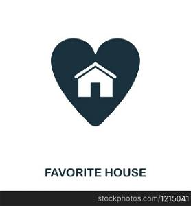 Favorite House creative icon. Simple element illustration. Favorite House concept symbol design from real estate collection. Can be used for web, mobile and print. web design, apps, software, print. Favorite House creative icon. Simple element illustration. Favorite House concept symbol design from real estate collection. Can be used for web, mobile and print. web design, apps, software, print.