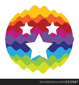 Favourites Rainbow Color Icon for Mobile Applications and Web Vector Illustration EPS10. Favourites Rainbow Color Icon for Mobile Applications and Web Ve