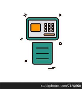 Fax icon design vector
