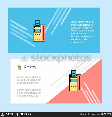 Fax machine abstract corporate business banner template, horizontal advertising business banner.