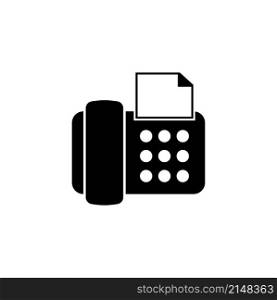 Fax Phone Machine, Office Telephone. Flat Vector Icon illustration. Simple black symbol on white background. Fax Phone Machine, Office Telephone sign design template for web and mobile UI element. Fax Phone Machine, Office Telephone. Flat Vector Icon illustration. Simple black symbol on white background. Fax Phone Machine, Office Telephone sign design template for web and mobile UI element.