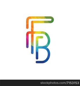 FB initial letter Logo Inspiration. F and B combination logo vector design.