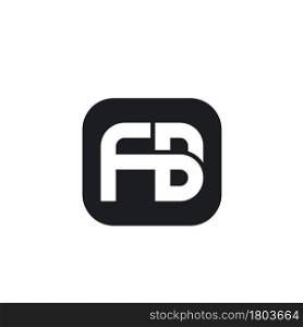 FB letter icon vector design concept design web