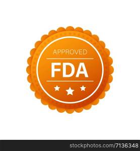 FDA approved grunge rubber stamp on white background. Vector stock illustration.. FDA approved grunge rubber stamp on white background. Vector illustration.
