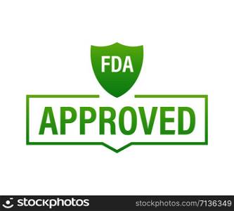FDA approved grunge rubber stamp on white background. Vector stock illustration.. FDA approved grunge rubber stamp on white background. Vector illustration.