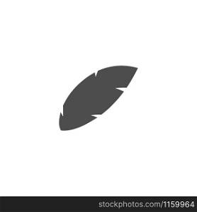 Feather graphic design template vector isolated illustration. Feather graphic design template vector isolated