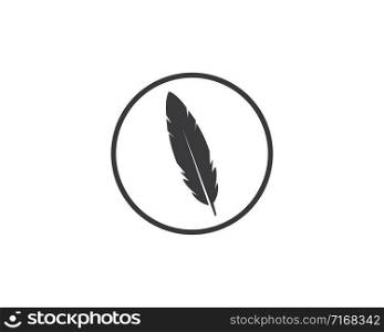 feather icon illustration vector template design