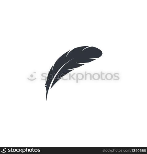 Feather icon symbol illustration design