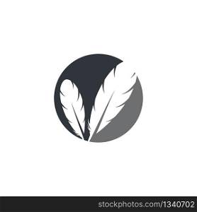 Feather icon symbol illustration design
