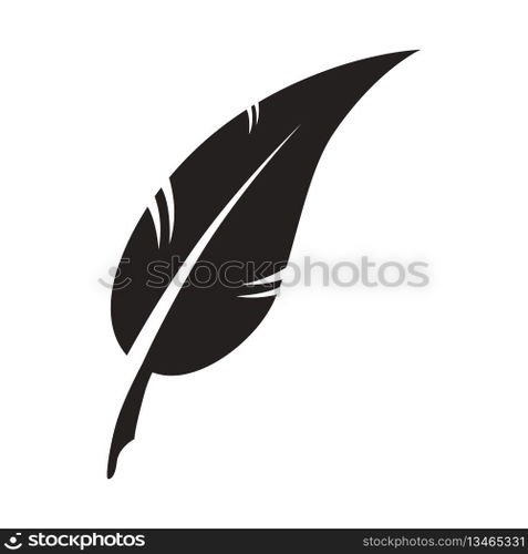 Feather icon vector design template basic RGB