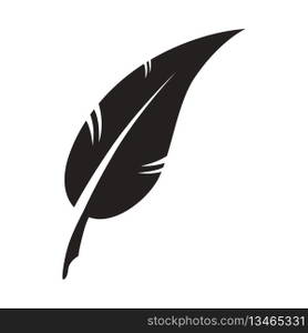 Feather icon vector design template basic RGB