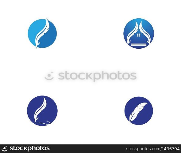 Feather icon vector illustration