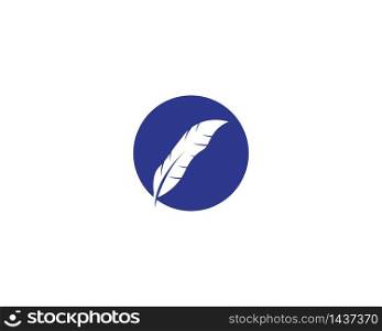 Feather icon vector illustration