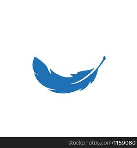 Feather ilustration logo vector template