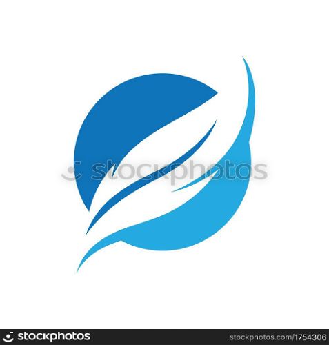 Feather logo images illustration design