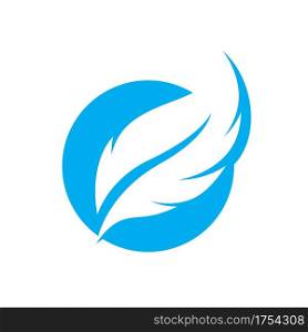 Feather logo images illustration design