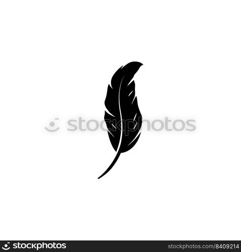 feather logo stock illustration design