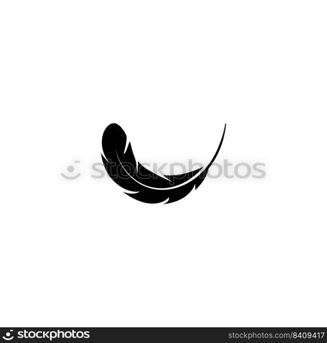 feather logo stock illustration design