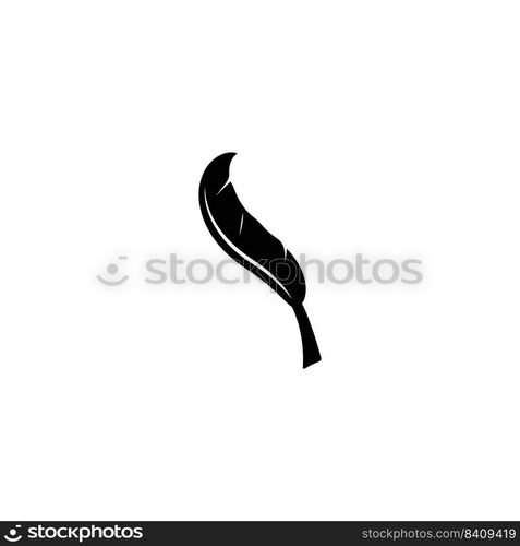 feather logo stock illustration design