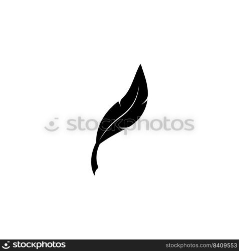 feather logo stock illustration design