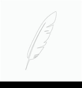 feather logo stock vektor template