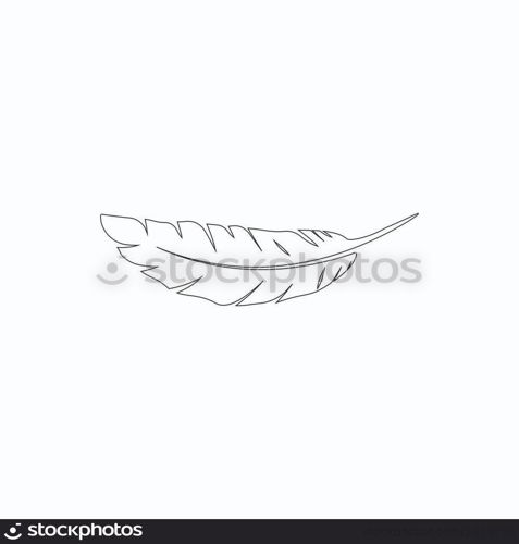 feather logo stock vektor template