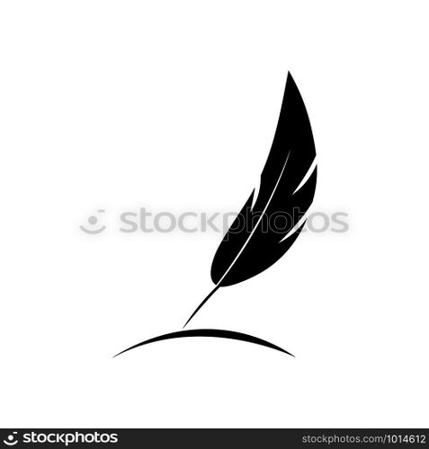 feather logo vector