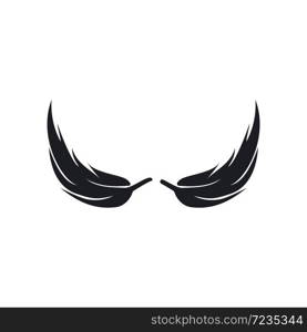 feather logo vector template