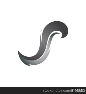 feather logo vector template design