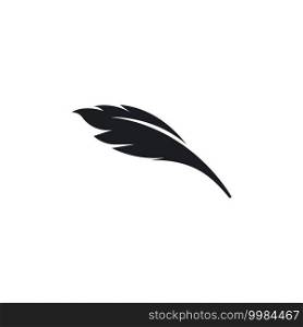 feather logo vector template design