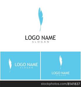 Feathers Logo Template vector symbol 