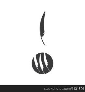 Feathers Logo Template vector symbol nature