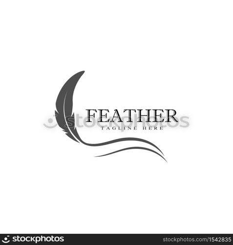 Feathers Logo Template vector symbol nature