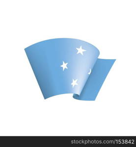 Federated States Micronesia national flag, vector illustration on a white background. Federated States Micronesia flag, vector illustration on a white background