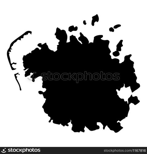 Federated States of Micronesia Map Silhouette Vector illustration eps 10.. Federated States of Micronesia Map Silhouette Vector illustration eps 10