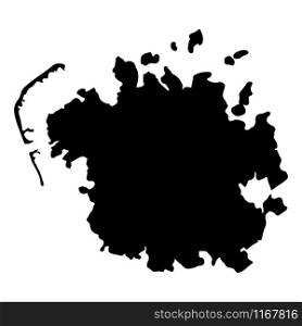 Federated States of Micronesia Map Silhouette Vector illustration eps 10.. Federated States of Micronesia Map Silhouette Vector illustration eps 10