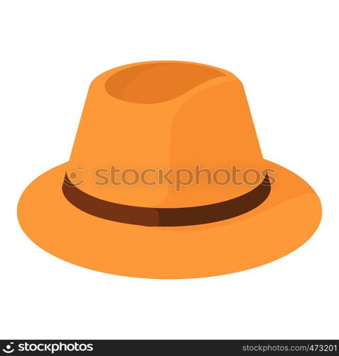 Fedora icon. Cartoon illustration of fedora vector icon for web. Fedora icon, cartoon style