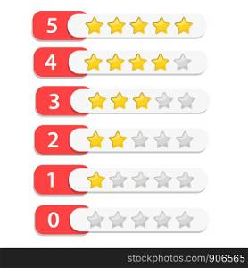 feedback star rating symbol design, stock vector illustration