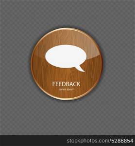 Feedback wood application icons